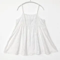 ハニーズ コルザ キャミブラウス M 白 カットジャカード 花柄 ビスチェのサムネイル