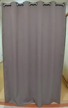 ハト目 間仕切り カーテン 中古 1枚 ココア 美品