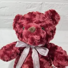 【新品未使用】ラブリーローズベア　ビンテージチェックBIGぬいぐるみ　ボルドー