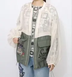 シアー ブルゾン