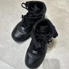 NIKE AIR FORCE 1 ハイカット オールブラック 23cm