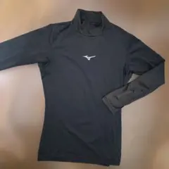 野球　Mizuno　 ブラック 　タートルネック　 アンダーシャツ　140
