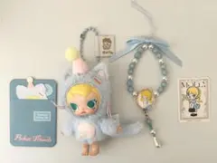 ポップマート Molly 水色セット２点