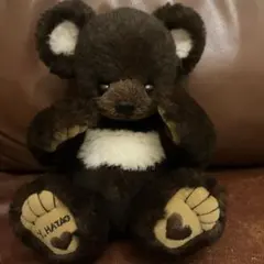ハンドメイド ぬいぐるみ 黒い犬 テディベア風　アーティストベア　作家様 ハンドメイド ぬいぐるみ 黒い犬 テディベア風 アーティストベア 作家