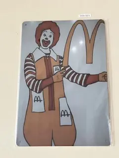レトロ看板 McDonald's ドナルド ブリキ看板