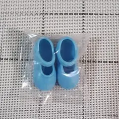 リカちゃん新品未開封青靴ライトブルーフラットストラップシューズメリージェーン
