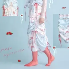 monepine original print gather skirt