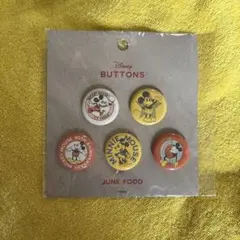 Disney ミッキー・ミニー 缶バッチ5個セット