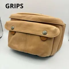 GRIPS グリップス ウエストバッグ レザー キャメル