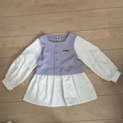 anap 長袖カットソー 120サイズ 紫/白