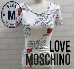 ★美品★ LOVE MOSCHINO 半袖Tシャツ ホワイト Mサイズのサムネイル