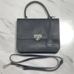 【agnesb】アニエスベー ハンドバッグ 2way ブラック