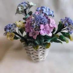 がくアジサイの花籠 - メルカリ