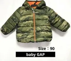 babyGAP カモフラ柄 フード付き中綿ジャケット 90のサムネイル