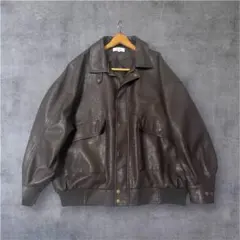 ブラウン レザージャケット 革ジャン monomart