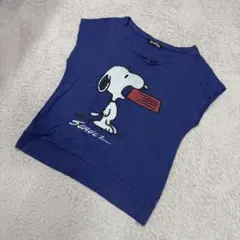 PEANUTS ピーナッツ スヌーピー カジュアル ポップ調 カットソー 裾リブ
