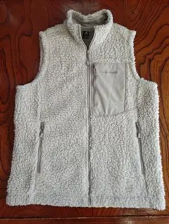 【レディース美品】mont-bell フリースベスト Lサイズ ホワイト