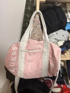GUESS ピンク グレー トートバッグのサムネイル