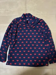 UNIQLO キッズ ハート柄 長袖カットソー 110