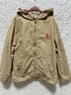 B: MING by ＢＥＡＭＳフード付きマウンテンパーカー ベージュ