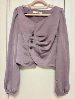 ロイヤルパーティー ボタンタックブラウス