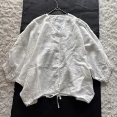 美品 outil ウティ ラバリジャケット風なブラウス - メルカリ