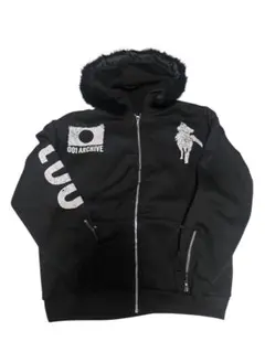 ファー付きジップアップパーカー 海外ストリート y2k カジュアル グランジ