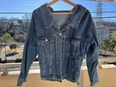 デニムジャケット Lサイズ ウエスト調整紐付き