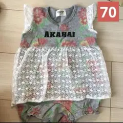 RADCHAP 花柄レースロンパース 70のサムネイル