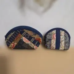 最終お値下げ/パッチワークポーチ2点セット