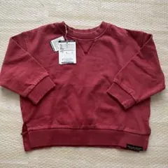 BREEZE ガーメントダイトレーナー 90サイズ 赤 裏毛