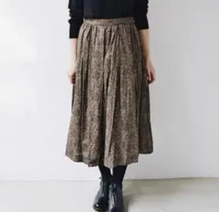 美品　YAECA ヤエカ　タックキュロット　リバティ　monogatsby柄　S