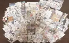 コラージュ 素材 おすそ分け 紙もの シール レトロ まとめ売り セット
