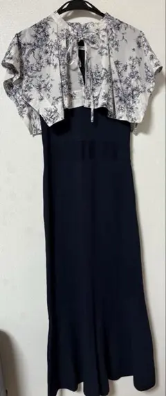 SNIDEL フラワープリント ノースリーブワンピース