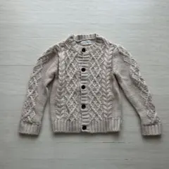 韓国子供服 ケーブル編みカーディガン 120