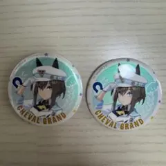 ウマ娘　FANBASE　缶バッジ　シュヴァルグランのサムネイル