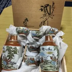 九谷焼　酒器セット 伝統的な風景画 陶器