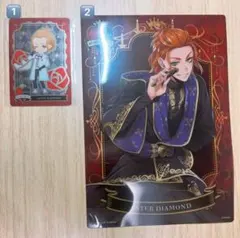 ツイステ メタルカード クリアビジュアルポスター ケイト・ダイヤモンド 2点