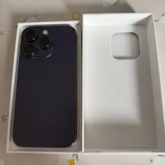 美品iPhone14Pro 256GBディープパープル SIM