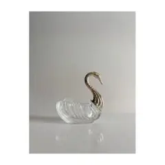 白鳥の置物　小物入れ　｜　昭和レトロ　ヴィンテージ　古道具　古物　アンティーク
