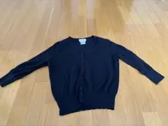 Talbots 黒 Vネック カーディガン S