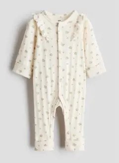 【タグ付き新品】H&M アジャスタブルフィットロンパース（50cm）