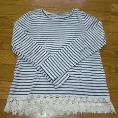 【美品】GapKids ストライプ 長袖カットソー XL