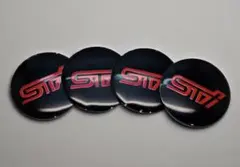 STI ロゴホイールセンターキャップカバー 4個セット（1枚目）