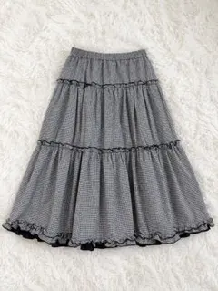 美品しまむら青木美沙子さんコラボ♡リバーシブルスカートm♡petitニナスのサムネイル