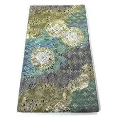 専用帯6420 4670 二点セット ●高級 正絹 六通 袋帯 華文 花文