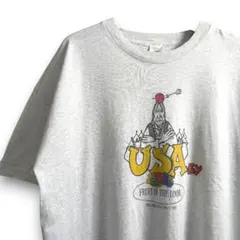 90s USA製 フルーツオブザルーム プリントTシャツ K07