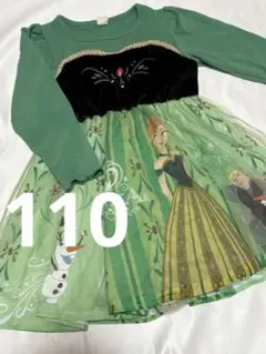 アナと雪の女王 アナ　長袖ワンピース 110cm