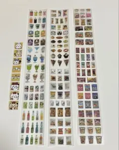 (13)おすそ分け シール 食べ物 飲み物 スイーツ 3シート 韓国 パッケージ