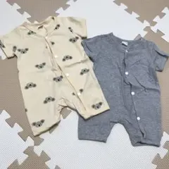 SHEIN コアラ柄ロンパース 1-3M 2色セット